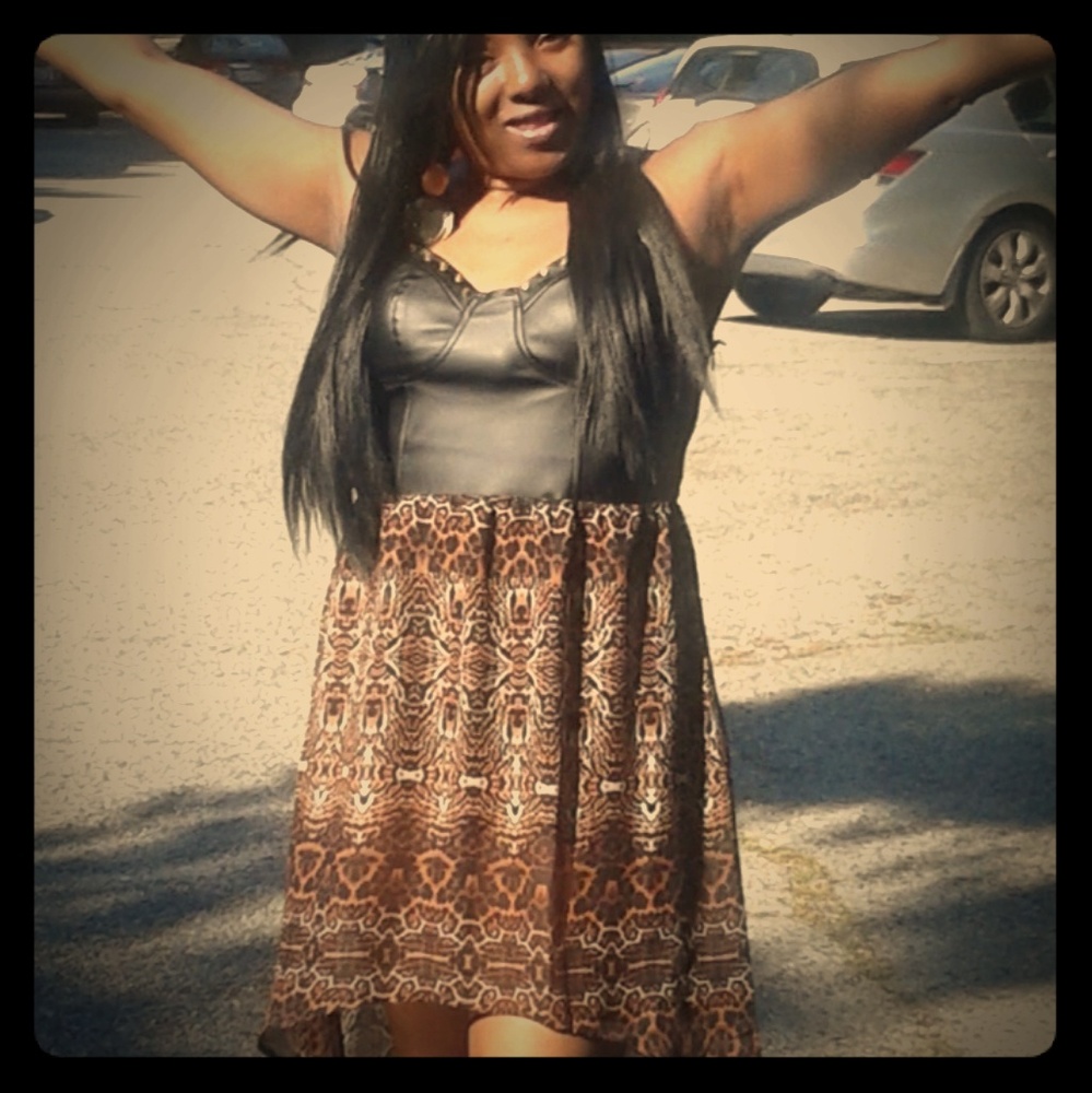 Material Girl Cheetah Print Dress